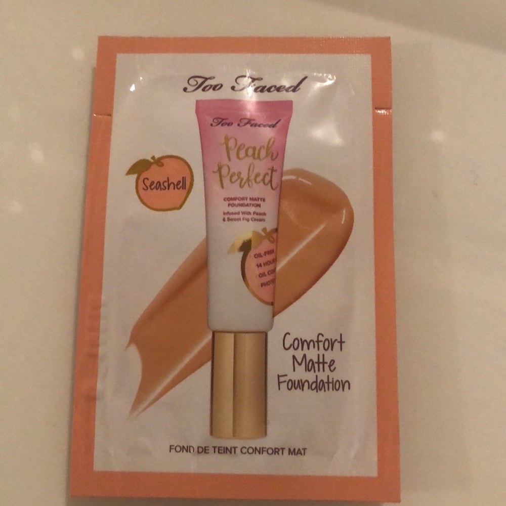 Too Faced Peach Perfect Foundation Sample